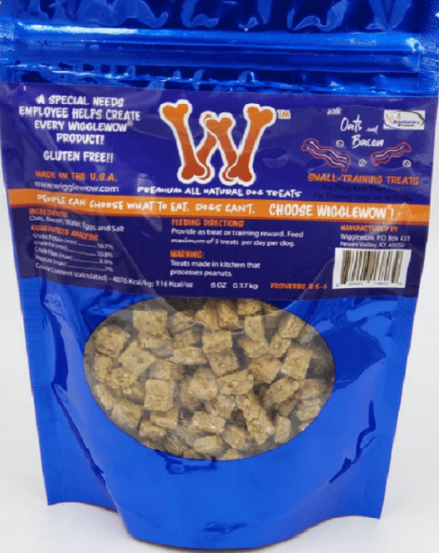  V-dog Soft and Chewy Vegan Wiggle Dog Biscuits - Dog Training  Treats - Small, Medium and Large Breeds - Natural Peanut Butter Flavor  Superfoods - 10 Ounce - All Natural 