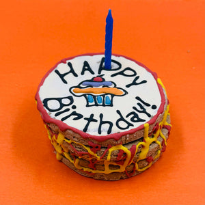 Birthday Dog Treat Cookie Cake (Round)