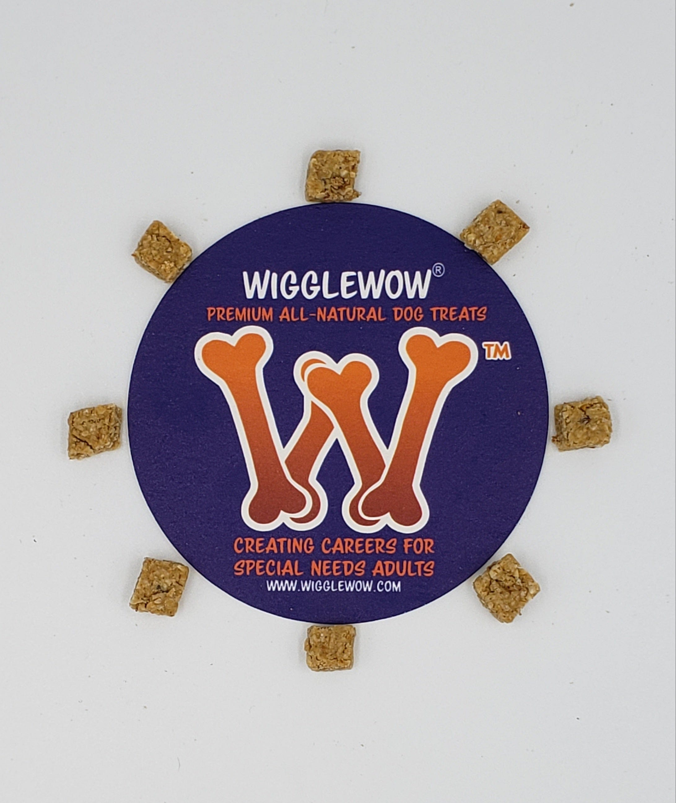 Wigglewow Gourmet Oat-Bacon Flavored Dog Treats - Made in USA